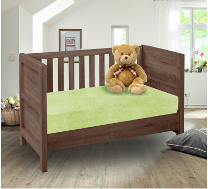 Froté plachta PREMIUM do postieľky FD11 – zelená – 60–70 × 120–140 cm Froté plachta PREMIUM do postieľky FD11 – zelená – 60–70 × 120–140 cm