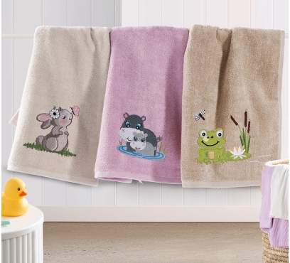 Kolekcia detských uterákov s originálnou výšivkou (2)