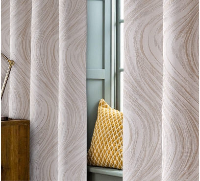 Žakárový záves s obojstranným vzorom