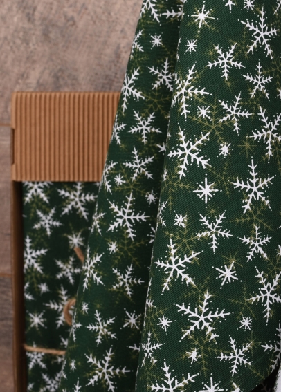 Detail vzoru snehových vločiek - utierka UT55 (3)