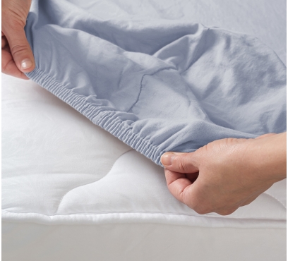 Modré jersey prestieradlo s lycrou (2)