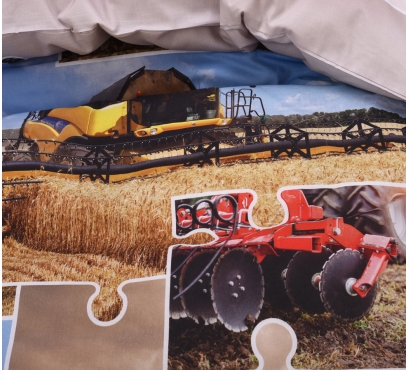 Obrazová posteľná súprava s motívom TRAKTORY (4)