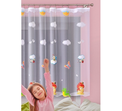 Metrážna žakárová záclona