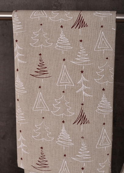 Detail motívu vianočných stromčekov utierok UT41 (2)