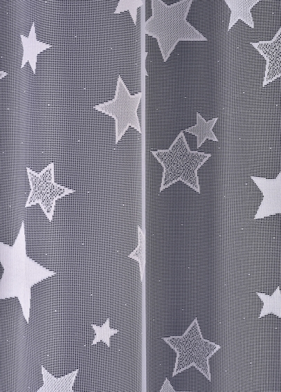Metrážna žakárová záclona - Hviezdy (2)