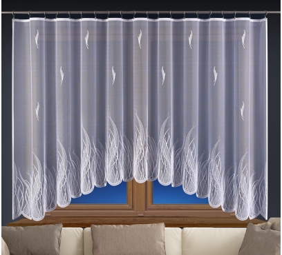 Hotová oblúková záclona žakárového typu