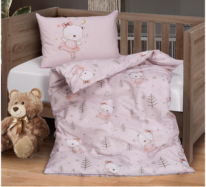 Obliečky do detskej postieľky DS32 · Baletka · JIMI Textil