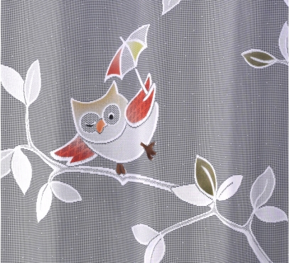 Detská žakárová záclona s farebnými motívmi (2)