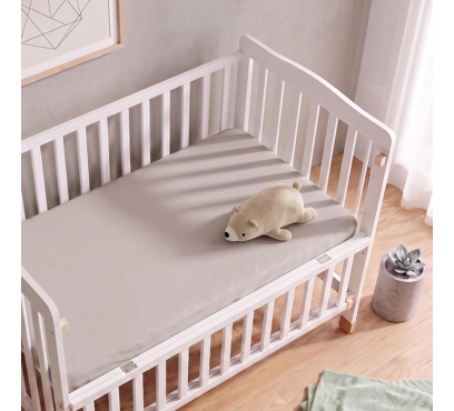 Jersey plachta s lycrou do postieľky JD17 – latte – 60–70 × 120–140 cm