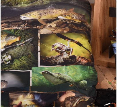 Obrazová posteľná súprava s motívom RYBÁRČENIE (3)