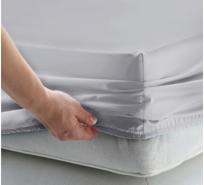 Svetlosivé jersey prestieradlo s lycrou (1)