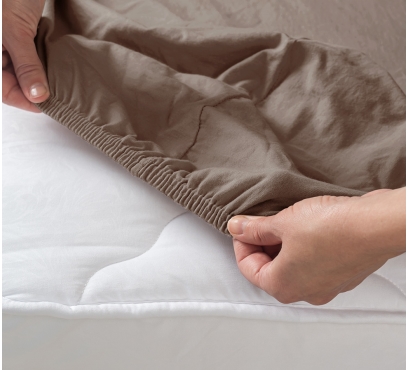 Tmavo hnedé džersejové prestieradlo s lycrou (2)