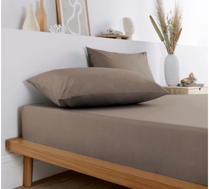 Tmavo hnedé džersejové prestieradlo s lycrou