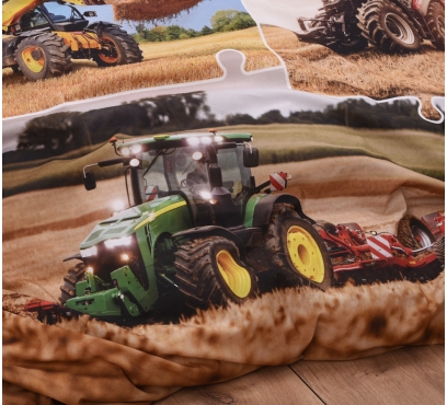 Obrazová posteľná súprava s motívom TRAKTORY (2)