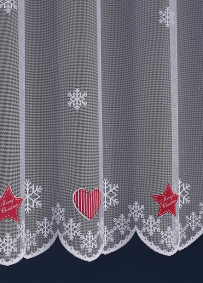 Metrážna žakárová záclona - Vianočná (1)