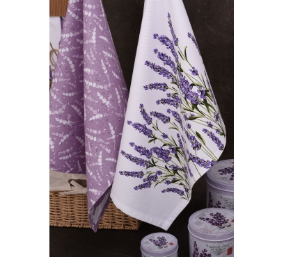 Savé bavlnené utierky UT58 - Motív levanduľa - JIMI Textil (3)