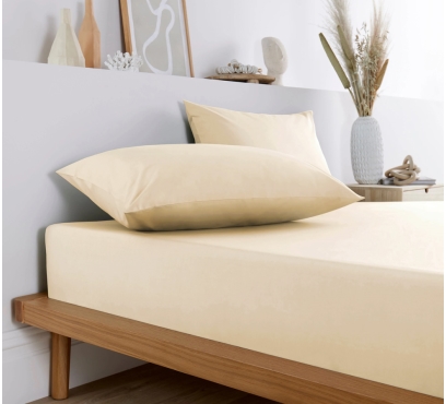 Banánové džersejové prestieradlo s lycrou