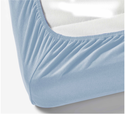 Jersey plachta s lycrou do postieľky JD3 – modrá – 60–70 × 120–140 cm (1)
