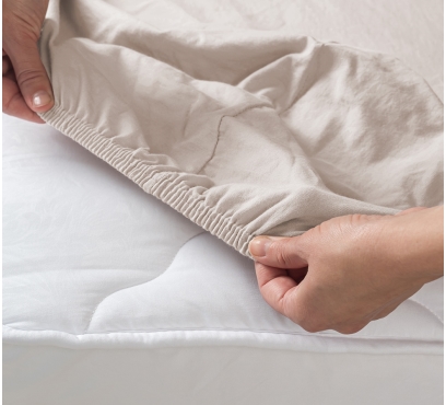 Béžové džersejové prestieradlo s lycrou (2)