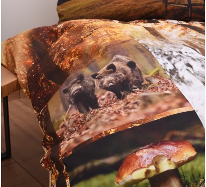 Obrazová posteľná súprava s motívom POĽOVNÍCTVO (2)