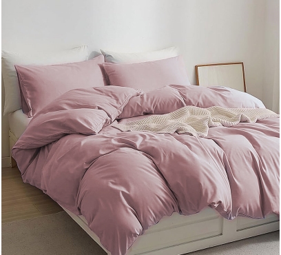 Jednofarebné posteľné súpravy zo 100% česanej bavlny