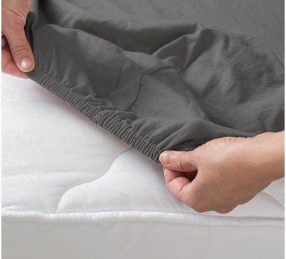 Tmavosivé jersey prestieradlo s lycrou (2)