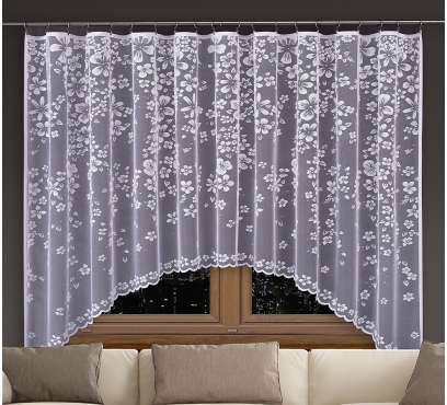 Hotová oblúková záclona žakárového typu