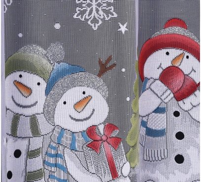 Hotová oblúková záclona žakárového typu s farebnými motívmi (2)