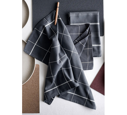 Súprava 2 bavlnených utierok UT67 – sivá – 50 × 70 cm