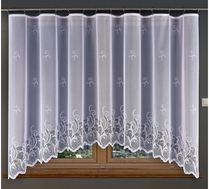 Hotová oblúková záclona žakárového typu