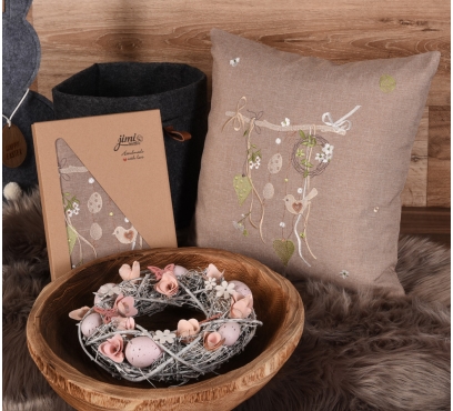 Veľkonočný poťah vankúšika 40x40