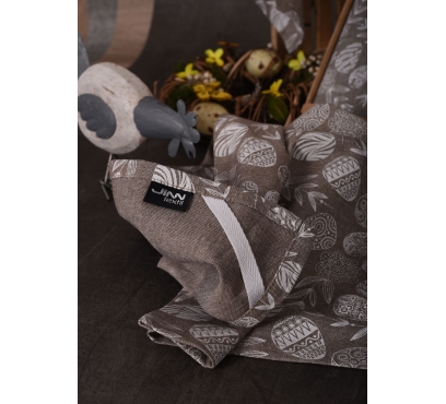 Utierky UT53 majú praktické pútko. Tmavá utierka má biely potlač vajíčok. (2)