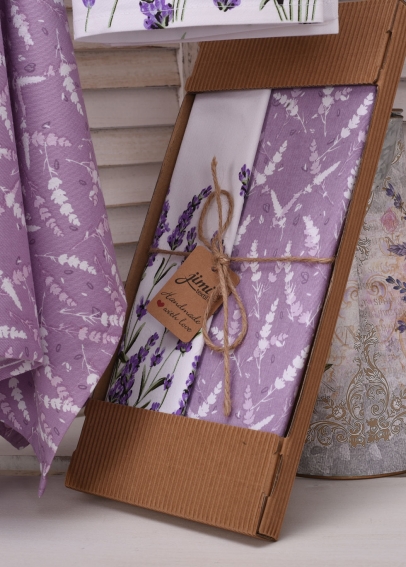 Darčekové balenie utierok UT58 s motívom levanduľa (5)