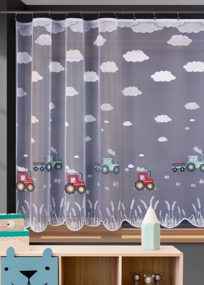 Metrážna žakárová záclona