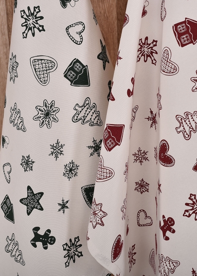 Detail vzoru vianočných medovníčkov utierok UT43 (1)