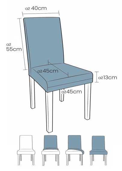 Elastické poťahy na stoličky (1)