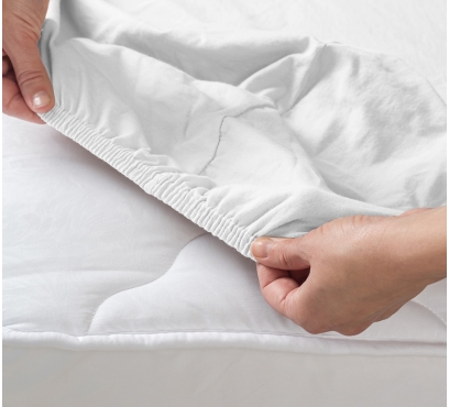 Biele džersejové prestieradlo s lycrou (2)