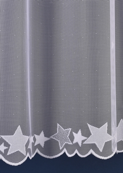 Metrážna žakárová záclona - Hviezdy (1)