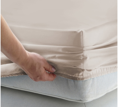 Béžové džersejové prestieradlo s lycrou (1)