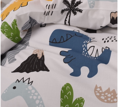 Obrazová posteľná súprava bavlna exclusive DINOSAURY (1)