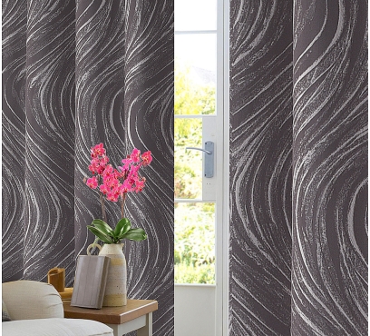 Žakárový záves s obojstranným vzorom