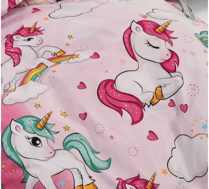 Obrazová posteľná súprava bavlna exclusive JEDNOROŽCE (3)