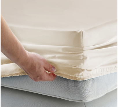 Jemno žlté džersejové prestieradlo s lycrou (1)