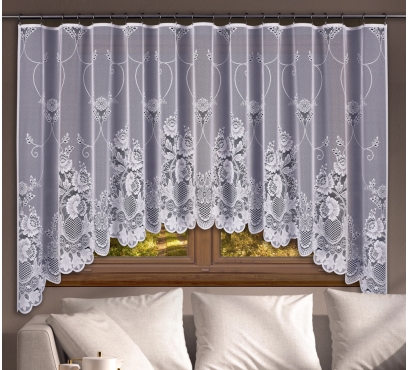 Hotová oblúková záclona žakárového typu