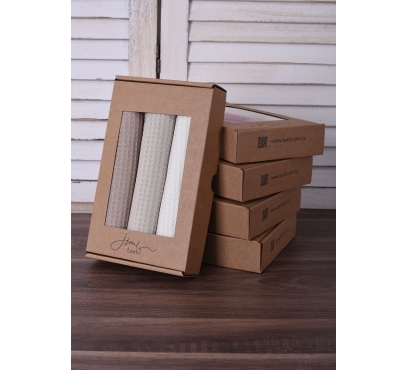 Darčeková súprava 3ks vafľových utierok (2)