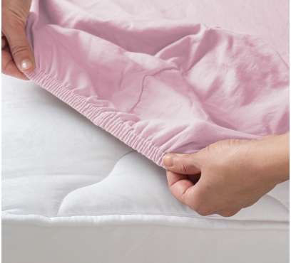 Ružové džersejové prestieradlo s lycrou (2)