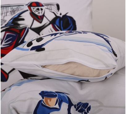 Obrazová posteľná súprava bavlna exclusive HOKEJ (2)