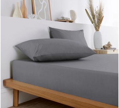 Tmavosivé jersey prestieradlo s lycrou